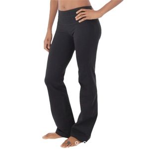 PRANA Black Yoga Straight Leg Legging Pants Size Large 35” Inseam